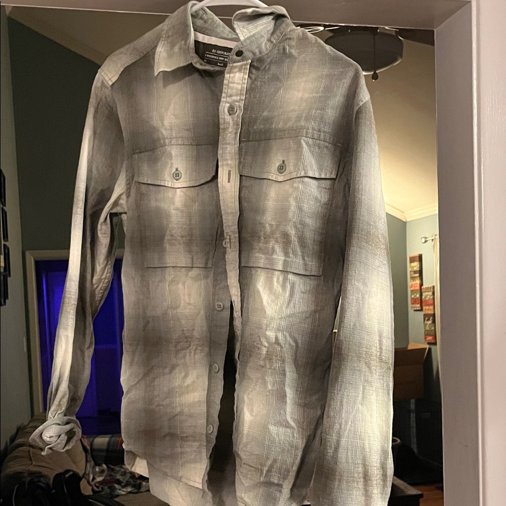 Cooperative Green Button-Up Shirt